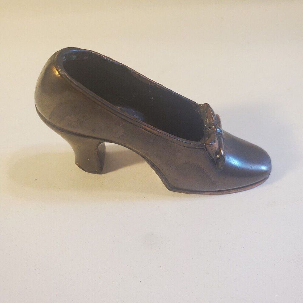 DODGE USA Vintage Bronze High Heel Shoe Figure Figurine Collectible Signed DODGE